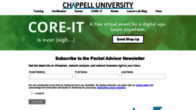 What Chappell-university.com website looked like in 2020 (3 years ago)