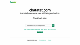 What Chatatat.com website looked like in 2020 (3 years ago)