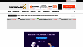 What Criptopasion.com website looked like in 2020 (3 years ago)