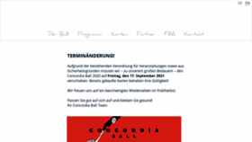 What Concordiaball.at website looked like in 2020 (3 years ago)