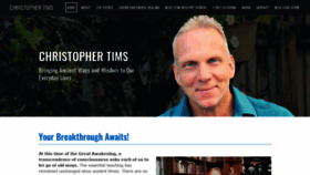 What Christophertims.com website looked like in 2020 (3 years ago)