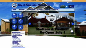 What Cityofpriorlake.com website looked like in 2020 (3 years ago)