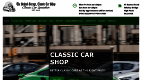 What Classiccarshop.co.uk website looked like in 2020 (3 years ago)
