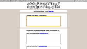 What Coolfancytextgenerator.com website looked like in 2020 (3 years ago)