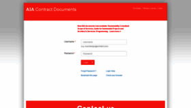 What Contractdocs.aia.org website looked like in 2020 (3 years ago)