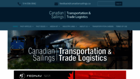 What Canadiansailings.ca website looked like in 2020 (3 years ago)