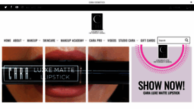 What Caracosmetics.com website looked like in 2020 (3 years ago)