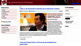 What Clubparlementairedunumerique.fr website looked like in 2020 (3 years ago)