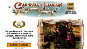 What Carnivalofillusion.com website looked like in 2020 (3 years ago)