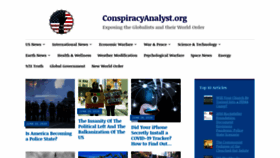 What Conspiracyanalyst.org website looked like in 2020 (3 years ago)