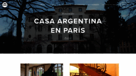 What Casaargentinaenparis.com website looked like in 2020 (3 years ago)