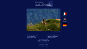 What Campingacquafraggia.com website looked like in 2020 (3 years ago)