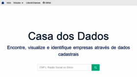 What Casadosdados.com.br website looked like in 2020 (3 years ago)