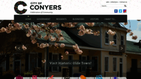 What Conyersga.com website looked like in 2020 (3 years ago)