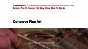 What Conservefineart.com website looked like in 2020 (3 years ago)