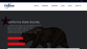 What Californiastatesociety.com website looked like in 2020 (3 years ago)
