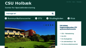 What Csu-holbaek.dk website looked like in 2020 (3 years ago)