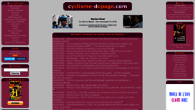 What Cyclisme-dopage.com website looked like in 2020 (3 years ago)