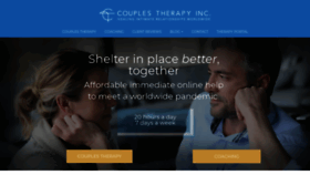 What Couplestherapyinc.com website looked like in 2020 (3 years ago)