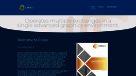 What Cresio.io website looked like in 2020 (5 years ago)