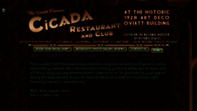What Cicadaclub.com website looked like in 2020 (3 years ago)