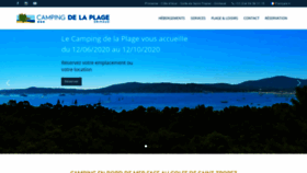 What Camping-de-la-plage.fr website looked like in 2020 (3 years ago)