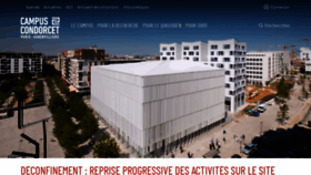 What Campus-condorcet.fr website looked like in 2020 (3 years ago)