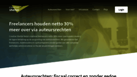 What Creativeshelter.be website looked like in 2020 (3 years ago)