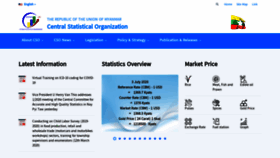 What Csostat.gov.mm website looked like in 2020 (5 years ago)