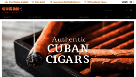What Cubancigars2u.com website looked like in 2020 (3 years ago)