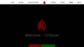 What Cfsscan.com website looked like in 2020 (3 years ago)