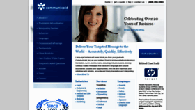 What Communicaidinc.com website looked like in 2020 (3 years ago)