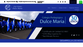 What Colegiodulcemaria.edu.co website looked like in 2020 (3 years ago)