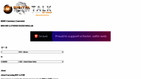 What Cryptocurrency.digitalmoneytalk.com website looked like in 2020 (3 years ago)