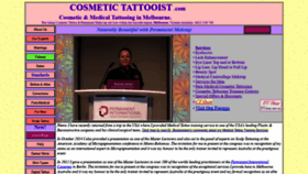 What Cosmetictattooist.com website looked like in 2020 (3 years ago)