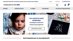 What Cartespourlavie.fr website looked like in 2020 (3 years ago)