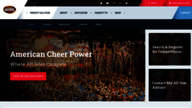 What Cheerpower.varsity.com website looked like in 2020 (3 years ago)
