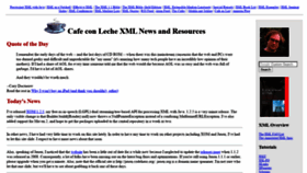 What Cafeconleche.org website looked like in 2020 (3 years ago)