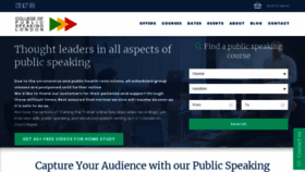 What Collegeofpublicspeaking.co.uk website looked like in 2020 (3 years ago)
