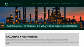 What Calderasyrecipientes.com website looked like in 2020 (3 years ago)