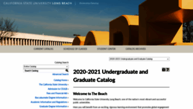 What Catalog.csulb.edu website looked like in 2020 (3 years ago)