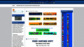 What Correct-tips.com website looked like in 2020 (3 years ago)