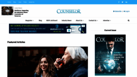 What Counselormagazine.com website looked like in 2020 (3 years ago)