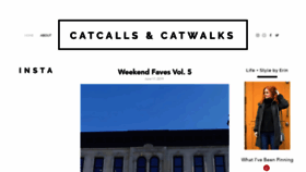 What Catcallsandcatwalks.com website looked like in 2020 (3 years ago)