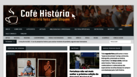 What Cafehistoria.com.br website looked like in 2020 (5 years ago)