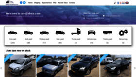 What Cars2africa.com website looked like in 2020 (3 years ago)