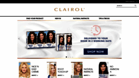 What Clairol.co.uk website looked like in 2020 (3 years ago)