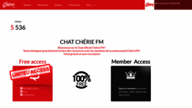 What Chat.cheriefm.fr website looked like in 2020 (3 years ago)