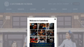 What Canterburyschool.org website looked like in 2020 (3 years ago)