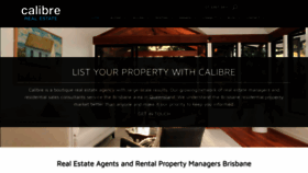 What Calibrerealestate.com.au website looked like in 2020 (3 years ago)